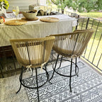 YITAHOME Counter Height Bar Stools Set of 4, Outdoor Bar Stools - Image 3