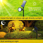 ROSHWEY Solar Spot Lights Outdoor Spotlight 18 LED Waterproof Landscape - Image 7
