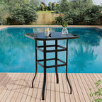 5 Piece Outdoor High Top Bar Set, 5 Pieces Outdoor Swivel Bar Set - Image 9