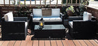 Outsunny 4 Piece Wicker Patio Furniture Set - Image 2