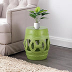 JONATHAN Y TBL1022H Lucky Coins 16" Chinese Ceramic Drum Indoor/Outdoor Garden - Image 6