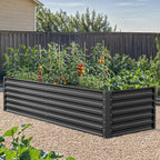 YITAHOME 6x3x2ft 2pcs Large Raised Garden Bed Kit, Galvanized Metal Planter Box - Image 3