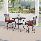Sophia & William Patio Bar Set, 3 Pieces Outdoor Bistro Set - Image 6