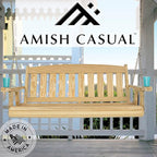 Amish Casual Heavy Duty 800 Lb Mission Treated Porch Swing - Image 7