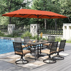 PHI VILLA 7 Pieces Outdoor Dining Set - Image 2