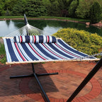Sunnydaze Quilted Outdoor Hammock - Image 2