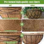 20 Inch Natural Coconut Husk Fiber Liners - Image 4