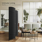 Sorbus 4 Panel Room Divider 6 ft. Tall - Image 2