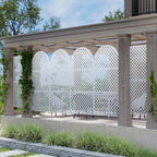 Casaphoria 72" H x 35" W Arched Metal Privacy Screen - Image 6