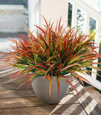 Ivydale 12Pcs Fake Plants Outdoor Artificial Plastic Grass Spring Decoration UV by Ivydale