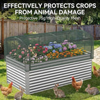 8x4x3 ft Tall Galvanized Raised Garden Bed - Image 5
