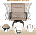 Yaheetech 6 Piece Patio Swivel Bar Stools Texteline Bistro Chairs - Image 5