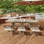 TWT Patio Dining Chairs Outdoor Stackable Dining Chairs - Image 2