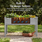 Best Choice Products 48x24x30in Raised Garden Bed, Elevated Wood Planter Box - Image 4