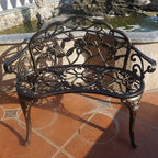 KAILI Garden Bench, Metal Aluminum Rose, Suitable - Image 2