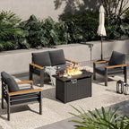 Aoxun Aluminum Outdoor Patio Furniture Set, 5-Piece Outdoor Sectional by Aoxun