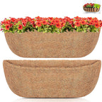 Y&M 30" Coco Liner for Window Box Deck Basket Planter Trough Coconut Fiber by YM