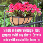 LaLaGreen Wall Planters for Outdoor Plant Deck Railing Planter Boxes for - Image 8