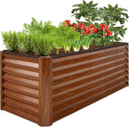 Best Choice Products 8x2x2ft Raised Outdoor Metal Garden Bed, Deep Root Box by BestChoiceProducts