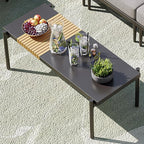 Sundale Outdoor 3 Pieces Patio Furniture Set, Metal Outdoor Sectional Sofa - Image 6