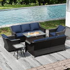 Joyside Wicker Patio Furniture Sets, 6 Pieces Upgraded Large Size Outdoor - Image 7