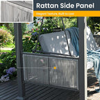 Pamapic 3-Seat Porch Swing Bed - Image 7
