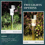 SOLPEX Solar Garden Lights Outdoor, 6 Color 12 Pack Stainless Steel Led Pathway - Image 5