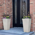 Step2 Tremont Tall Square Planter Pot, Large Outside All-Season All-Weather - Image 5