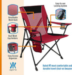 Kijaro Dual Lock Portable Camping Chairs - Image 6