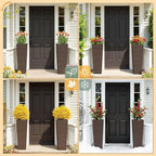 Greesum 32 Inch Tall Plastic Planters - Image 8