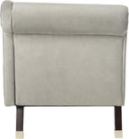 Safavieh Home Collection Caiden Grey Velvet Chaise - Image 11