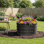 ZXZYHFTY Round Galvanized Raised Garden Bed kit, Round Large Metal Raised - Image 9