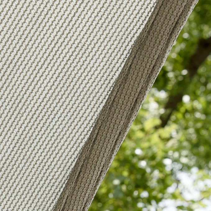 Amgo Custom Size 19' x 24' x 30.6' Gray Right Triangle Sun Shade Sail UPF50+ - Image 9