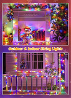 Brightown Solar Christmas Lights Outdoor, 4 Pack Total 184FT 480 LED Solar - Image 6