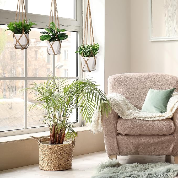 YIBOT Macrame Plant Hanger Indoor Set of 2 - Image 6