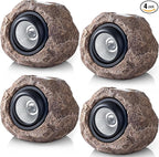 Solar Rock Lights, 4 Pack Solar Powered Waterproof LED Spotlights Decorative by VISFLAIR