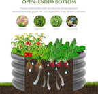 2-Pack 2x1ft Galvanized Raised Garden Bed, Outdoor Planter Bed, Metal Planter - Image 3