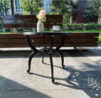 Cast Aluminum Outdoor Side Table, Small Patio Table, Outdoor Coffee Tables - Image 6