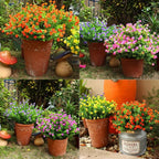 20 Bundles Artificial Flowers Outdoor Fake Plants, UV Resistant No Fade Faux - Image 5