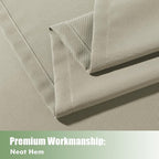 HolidayIdeas Outdoor Curtains for Patio Waterproof, 6 Panels - Image 5
