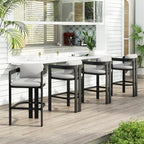 Christopher Knight Home Minxi Outdoor Counter Height Bar Stools Set of 4 - Image 4