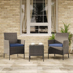 GAOMON 3-Piece Patio Furniture Set, Modern PE Rattan Conversation Set - Image 6