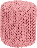 COTTON CRAFT Braided Round Pouf by COTTONCRAFT