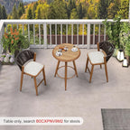 PURPLE LEAF Outdoor Round Bar Table Patio Aluminium Modern Bistro Table - Image 8