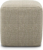 SIMPLIHOME Zelma Square Pouf – 18 inch Wide Upholstered PET Polyester Ottoman - Image 4