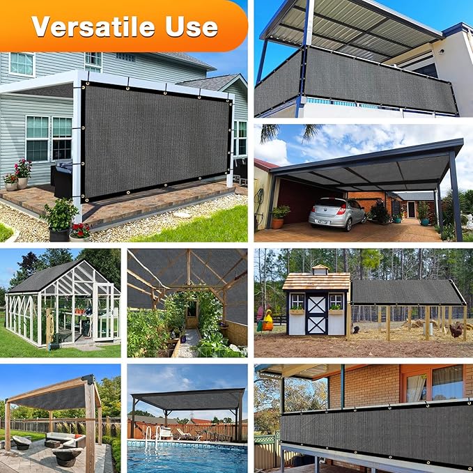 Artpuch Outdoor Pergola Shade Cover 6x9 FT Sun Shade Cloth - Image 6