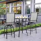NUU GARDEN 3 Piece Outdoor Patio Bar Set, Patio Bar Furniture Set, Outdoor - Image 3