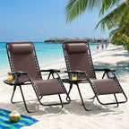 Homall Zero Gravity Chair Patio Folding Lawn Outdoor Lounge Gravity Camp - Image 2