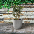Kante 13.4" Dia Round Concrete Planter, Large Outdoor Modern Indoor Decorative - Image 4