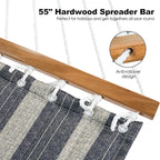 2 Person Hammocks for Outside, Double Quilted Fabric Outdoor Hammock - Image 4
